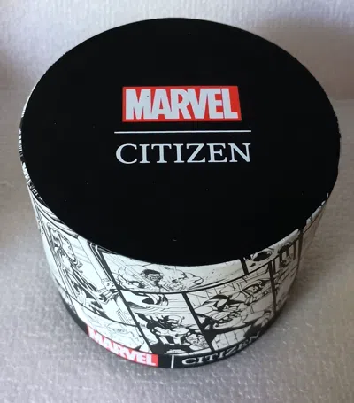 Pre-owned Citizen Eco-drive Aw2037-04w Marvel Presents Spider-man Dial Watch