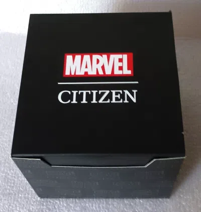 Pre-owned Citizen Eco-drive Aw2037-04w Marvel Presents Spider-man Dial Watch