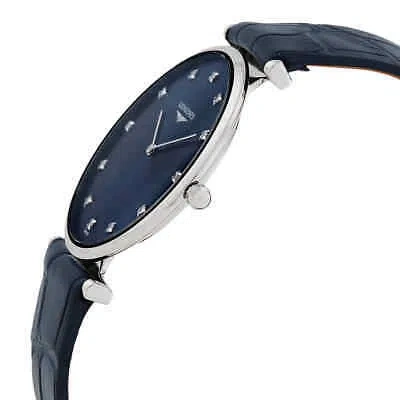 Pre-owned Longines La Grande Classique Quartz Diamond Blue Dial Ladies Watch L4.709.4.97.2