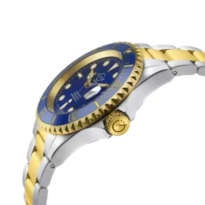 Pre-owned Gv2 $2895  - Liguria Diver - Two-tone 42mm Stainless Steel Auto Swiss Watch 42253
