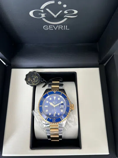 Pre-owned Gv2 $2895  - Liguria Diver - Two-tone 42mm Stainless Steel Auto Swiss Watch 42253
