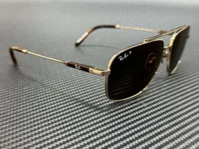 Pre-owned Ray Ban Rb8096 9266an Shiny Light Brown Polarized Unisex 59 Mm Sunglasses