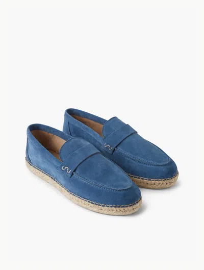 Frescobol Carioca Marcelo Suede Loafers In Summer Night