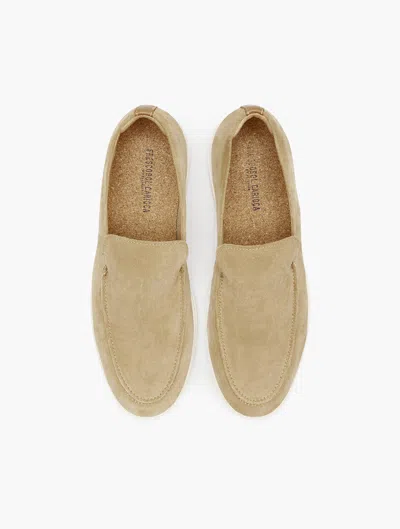 Frescobol Carioca Miguel Suede Slip-on Sneakers In Desert