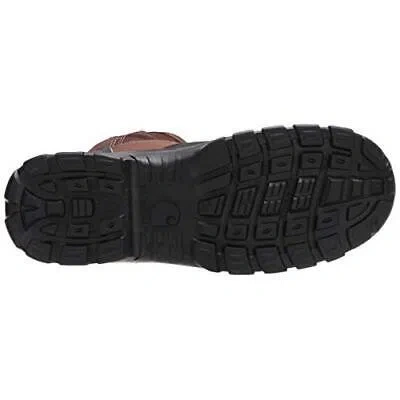 Pre-owned Carhartt Men's 11" Rugged Flex® Wellington Composite Toe Met Guard Waterproof In Brn/blk