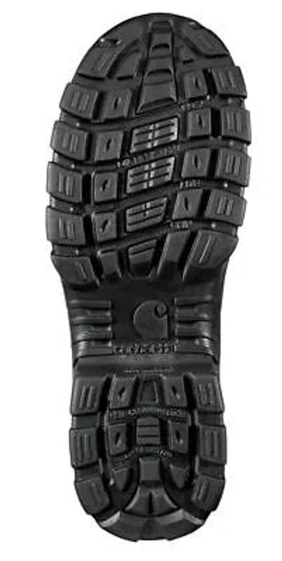 Pre-owned Carhartt Men's 11" Rugged Flex® Wellington Composite Toe Met Guard Waterproof In Brn/blk