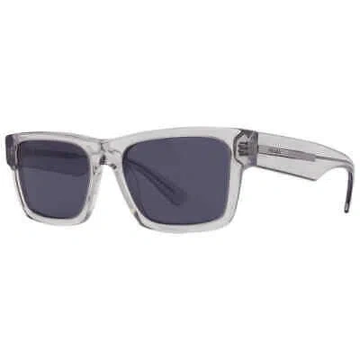 Pre-owned Prada Blue Rectangular Men's Sunglasses Pr 25zs U430a9 56 Pr 25zs U430a9 56