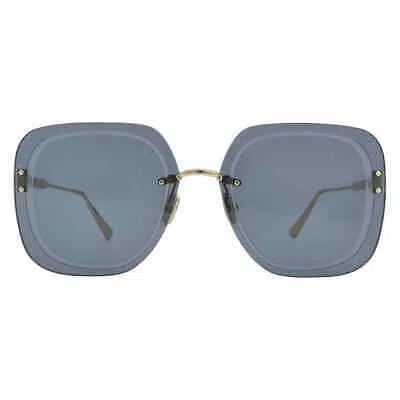 Pre-owned Dior Ultra Blue Square Ladies Sunglasses Cd40031u 10v 65 Cd40031u 10v 65