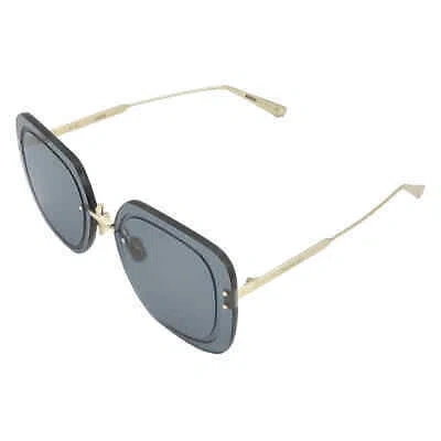 Pre-owned Dior Ultra Blue Square Ladies Sunglasses Cd40031u 10v 65 Cd40031u 10v 65
