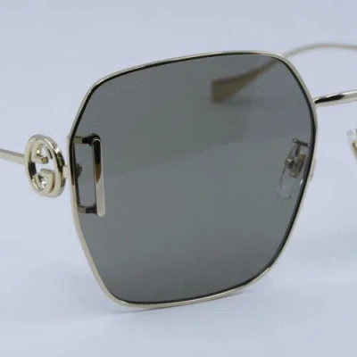 Pre-owned Gucci Gg1207sa 005 Gold/brown 64-16-140 Sunglasses Authentic