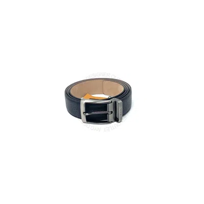 Pre-owned Tod's Tods Mens Blue Pebbled Leather Belt Sizes 34 36 38 40 42 44 46 Us