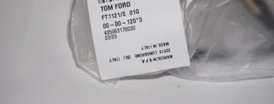 Pre-owned Tom Ford Sunglasses Ski Shield Black Bronze Mirror Ft1121/s 01g 00 00 120 In Brown