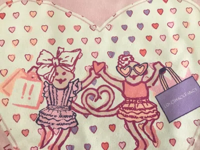 Pre-owned Roller Rabbit X Loveshackfancy Monkeys Just Want To Have Fun Sweatshirt S . In Pink
