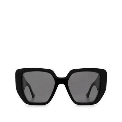 Pre-owned Gucci Gg0956s-003-54 Black Sunglasses In Gray