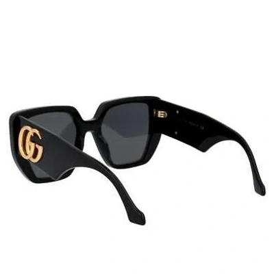 Pre-owned Gucci Gg0956s-003-54 Black Sunglasses In Gray
