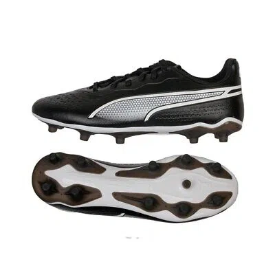 Pre-owned Puma Shoes Football Men  King Match Fgag M 10757001 Black