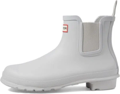 Pre-owned Hunter Women's Original Chelsea Rain Boot In Patter Grey