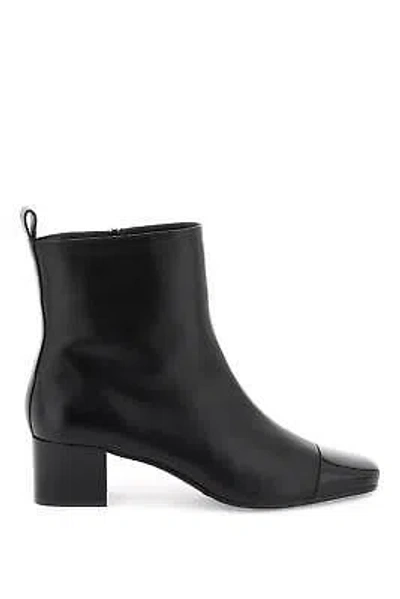 Pre-owned Carel Leather Ankle Boots In Black