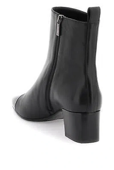 Pre-owned Carel Leather Ankle Boots In Black