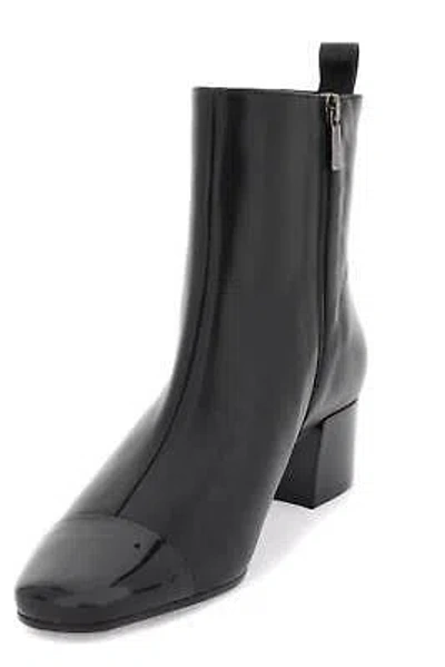 Pre-owned Carel Leather Ankle Boots In Black