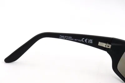 Pre-owned Maui Jim Peahi Black Matte Rubber Polarized Blue Hawaii Sunglasses B202-2m