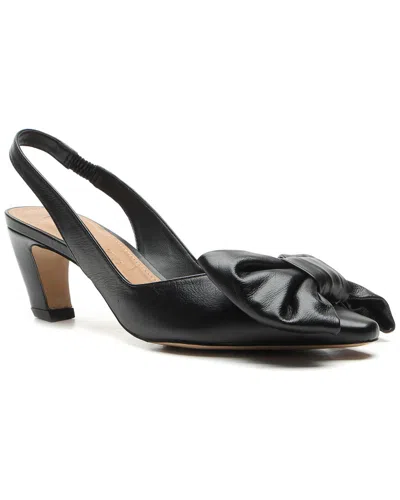 Vicenza Olimpia Leather Slingback In Black