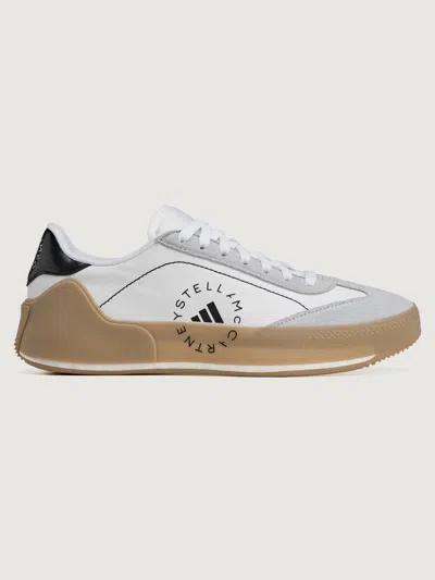 Adidas By Stella Mccartney Women's Court Boost Shoes In Ftwwht,charcoal,core Black