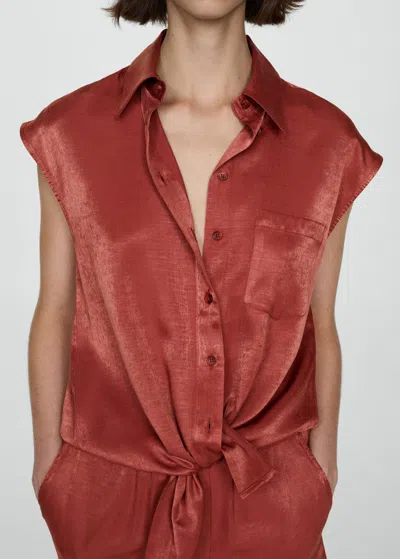 Mango Shirt Red In Red