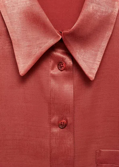 Mango Shirt Red In Red