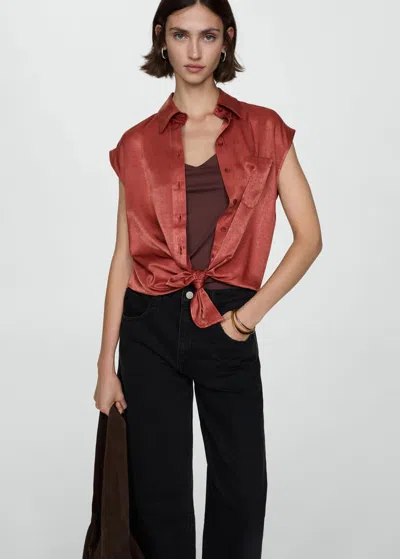 Mango Shirt Red In Red