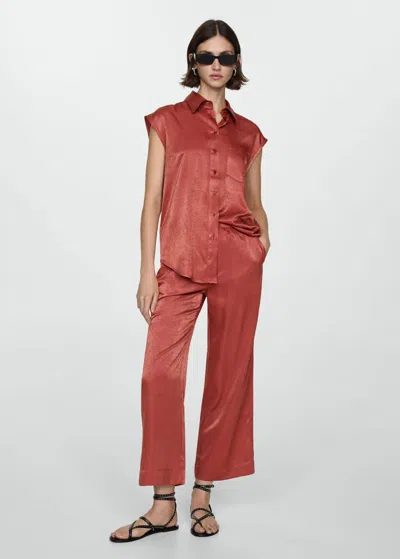Mango Shirt Red In Red