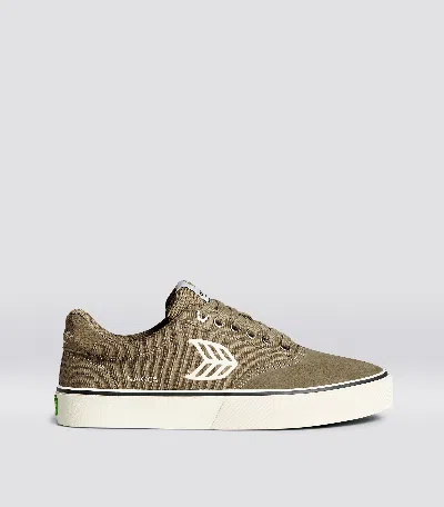 Shop Cariuma Naioca Pro Burnt Sand Suede And Canvas Ivory Logo Sneaker Men In Sand/ivory