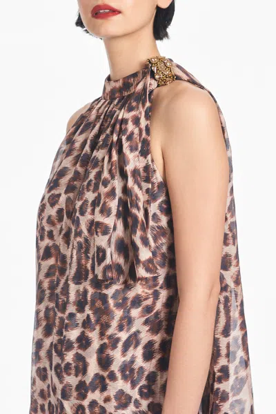 Sachin & Babi Isbeth Gown In Big Cat In Big Cat