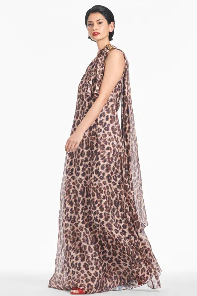 Sachin & Babi Isbeth Gown In Big Cat In Big Cat