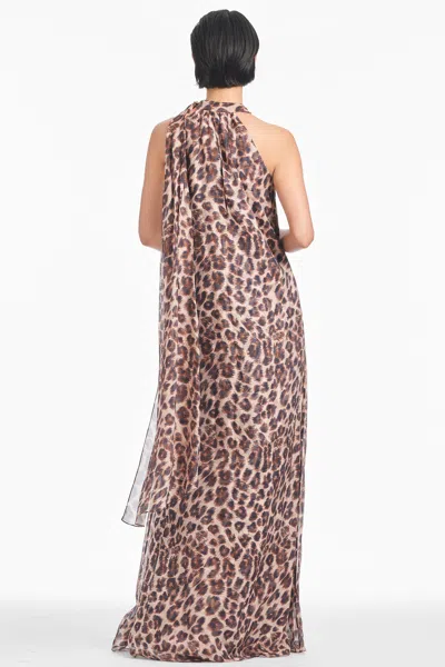 Sachin & Babi Isbeth Gown In Big Cat In Big Cat