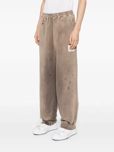 Shop Miharayasuhiro Sun Faded Pants In Brown