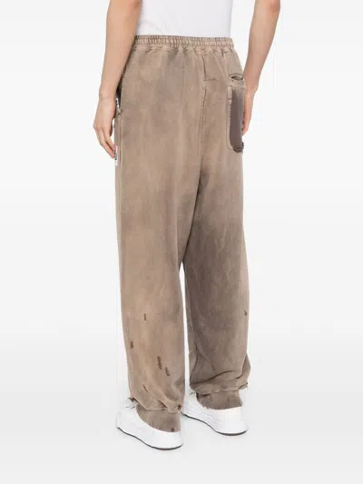 Miharayasuhiro Sun Faded Pants In Brown