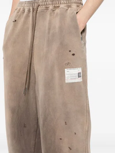 Miharayasuhiro Sun Faded Pants In Brown