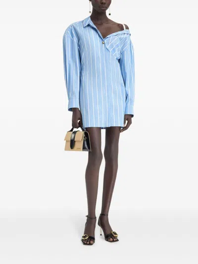 Jacquemus Gestreiftes Kleid In Blue