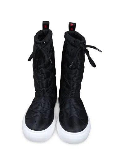 Marni Star Quilted Boots In Black