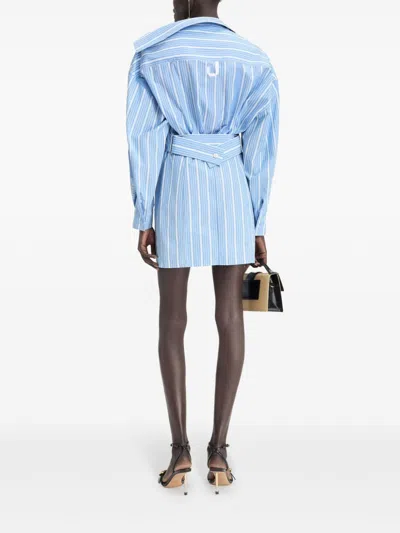 Jacquemus Gestreiftes Kleid In Blue