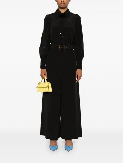 Zimmermann Blouson Shirt In Black In Black