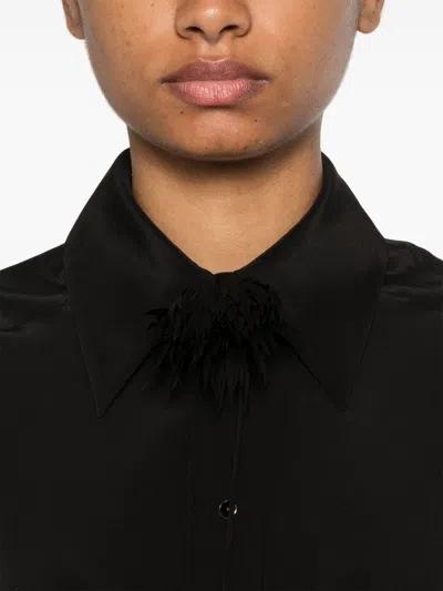 Zimmermann Blouson Shirt In Black In Black
