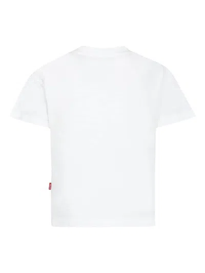 Levi's Ivory T-shirt For Girl With Logo In White