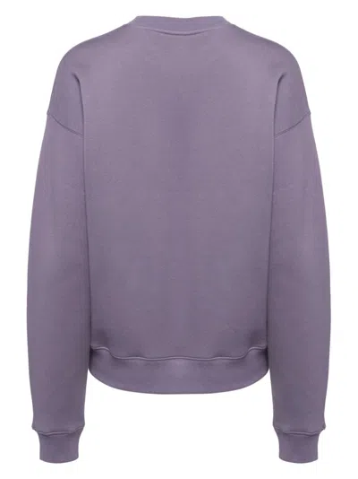 Maison Kitsuné Appliqué Logo Sweatshirt In Purple