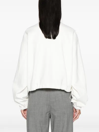 Fabiana Filippi Insert Bomber Jacket Puffer Jackets White In White