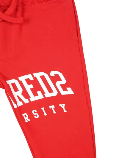 Dsquared2 Logo-print Track Pants In Red