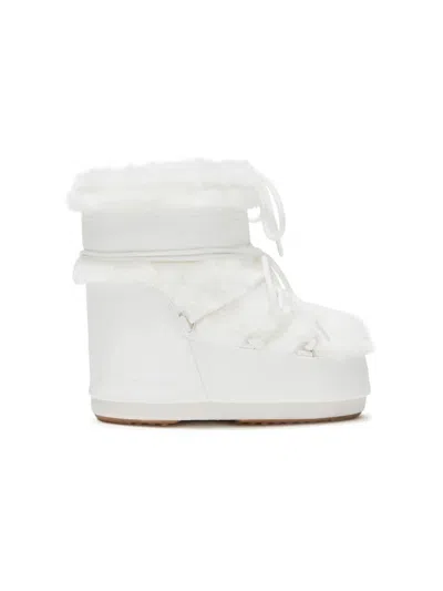 Moon Boot Icon Low Faux-fur Snow Boots In White