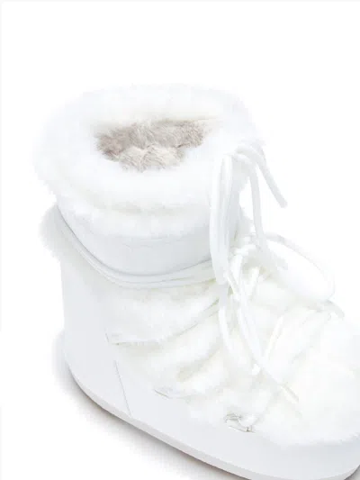 Moon Boot Icon Low Faux-fur Snow Boots In White