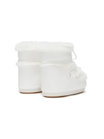 Moon Boot Icon Low Faux-fur Snow Boots In White